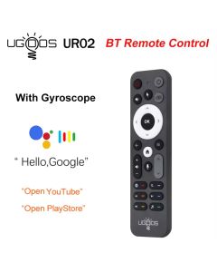Original Ugoos UR02 Bluetooth Sprachfernbedienung mit Gyroskop Ersatz Remote Control f&uuml;r Android TV Box