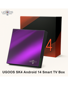 Ugoos SK4 Android TV Box mit Android 14, 64GB, 4K, Dual-WLAN