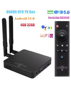 UGOOS UT8 TV Box Android 11 4 Go RAM 32 Go ROM RK3568 WIFI6 1000M BT5.0 4K HDR Set Top Box